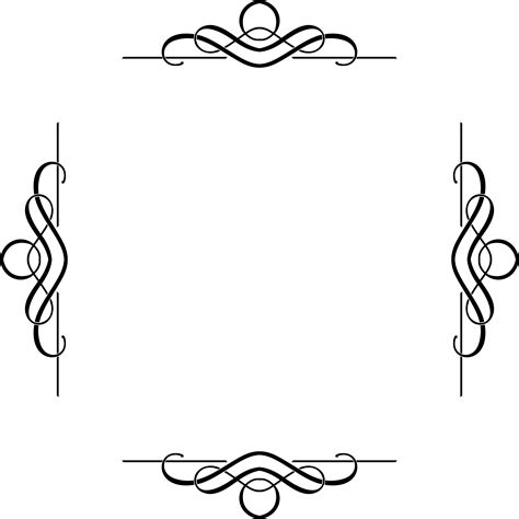 Flourish Border Png PNG Image Collection
