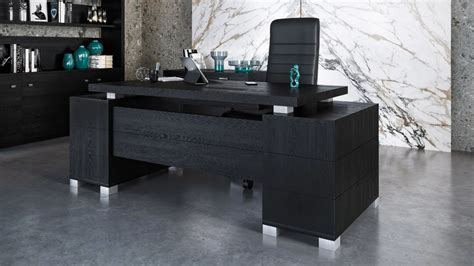 Ford Desk Black Black Desk Modern Office Interiors Contemporary