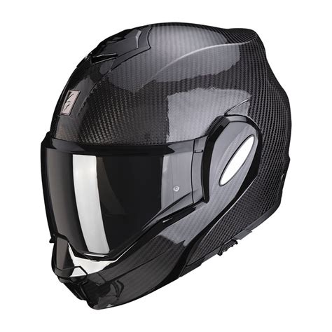 Scorpion Exo Tech Evo Carbon Helmet Black 118 261 03 Modular Helmets