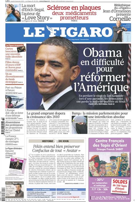 Par le figaro pour le cercle : Periódico Le Figaro (Francia). Periódicos de Francia ...