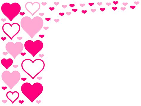 Pink Hearts Border Clip Art At Vector Clip Art Online