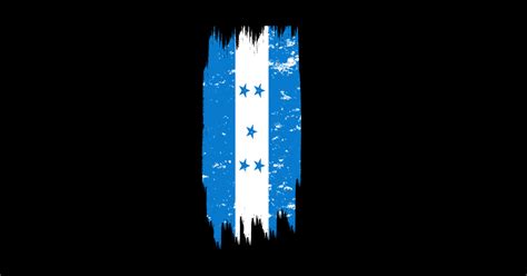 Honduras Flag Distressed Design For Catrachas Honduras Flag Sticker