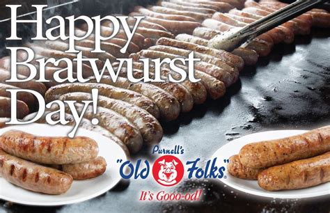 Happy Bratwurst Day Fresh Links From The Butcher Shop Deli Sold In