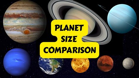 Planet Size Comparison From Biggest To Smallest Planets Size Comparison Youtube