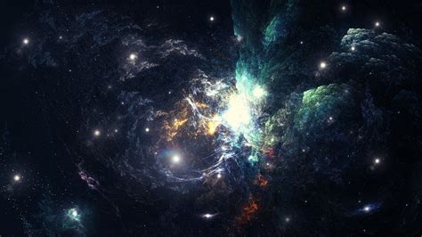 Papéis De Parede Nebulosa Espaço Galáxia Estrelas Brilhante