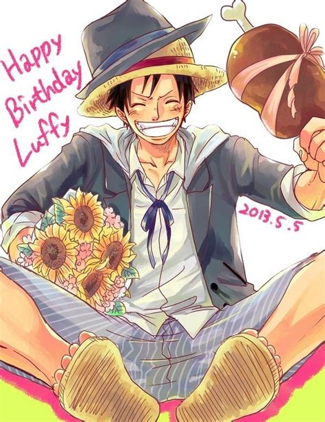 Happy Birthday Luffy Luffy Fanart Hut One Piece English Ace Sabo Luffy The Pirate King