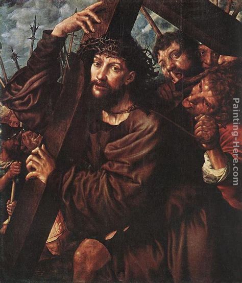 Jan Sanders Van Hemessen Christ Carrying The Cross Painting Framed