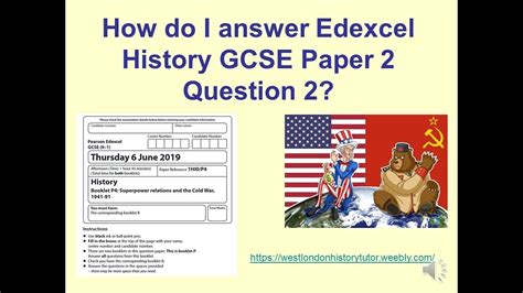 Savesave edexcel igcse english a paper 1 exemplar material. How do you answer Edexcel GCSE History Paper 2 Cold War ...