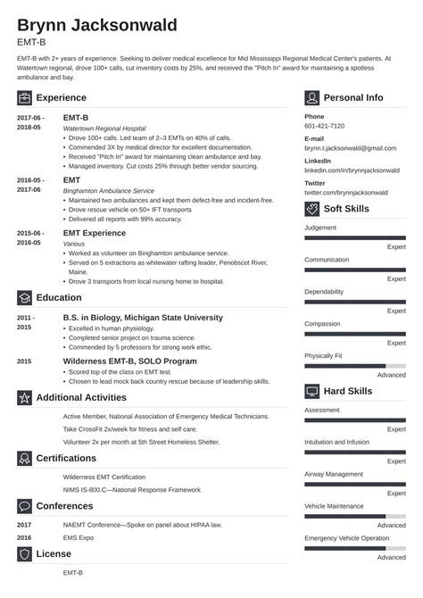 Emtparamedic Resume Samples And Ems Tips