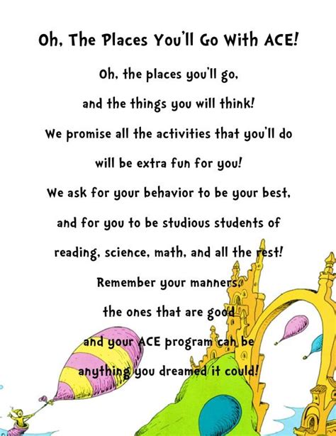 dr seuss oh the places you ll go printable