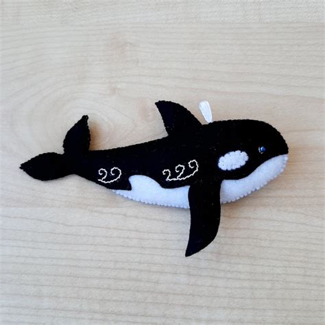 Felt Orca Pattern Killer Whale Pdf Pattern Easy Orca Stuffed Etsy