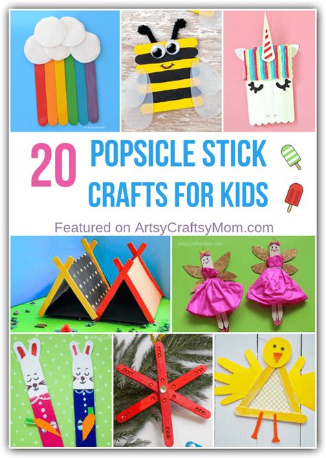 20 Simple Popsicle Stick Crafts For Kids To Make And Play