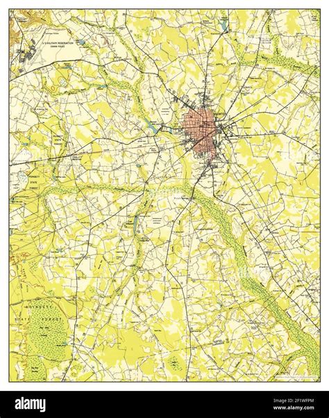 Sumter South Carolina Map 1946 162500 United States Of America By