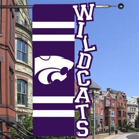 Kansas State Wildcats 28 X 44 Cut Out Applique One Sided Banner