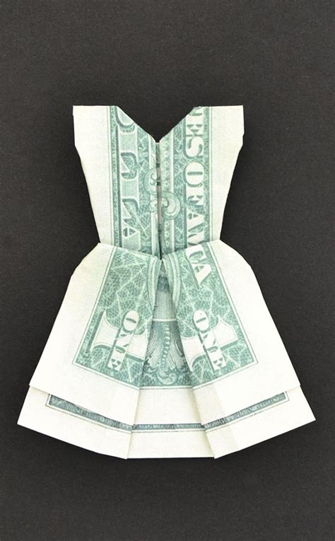 My Money Dress Easy And Beautiful Dollar Origami Tutorial Diy By
