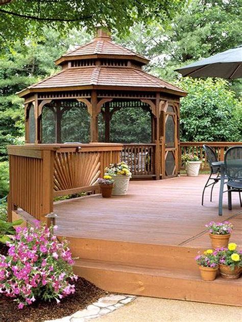 Cozy Gazebo Design Ideas For Your Backyard Deck Designs Backyard