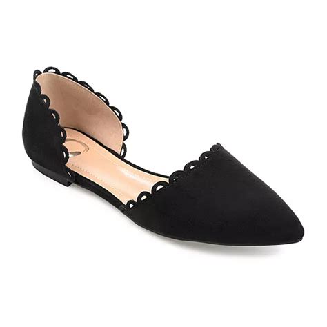 Journee Collection Womens Jezlin Slip On Pointed Toe Ballet Flats