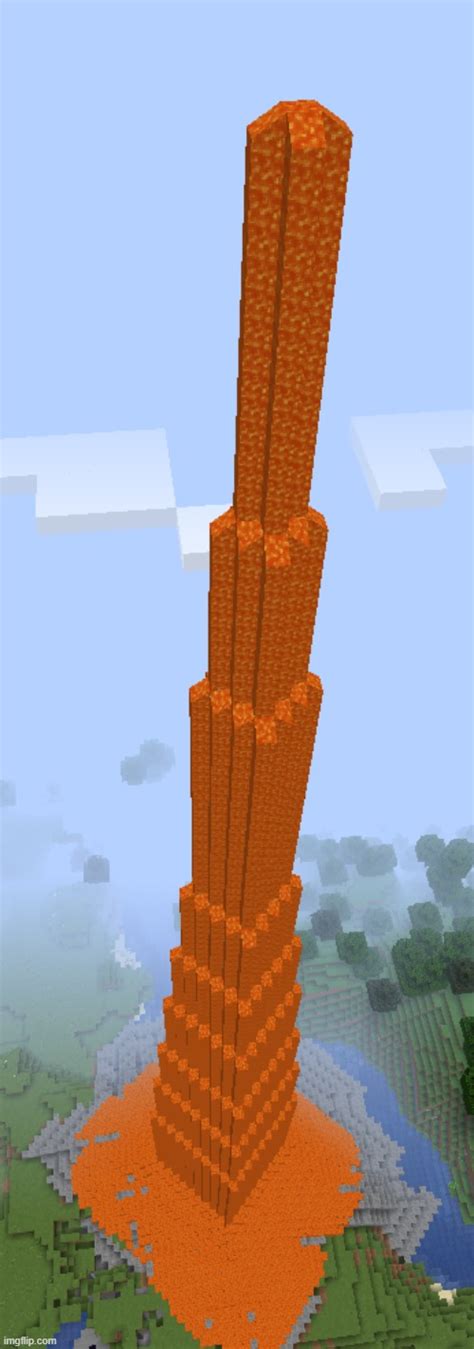 I Made A Minecraft Lava Tower Imgflip