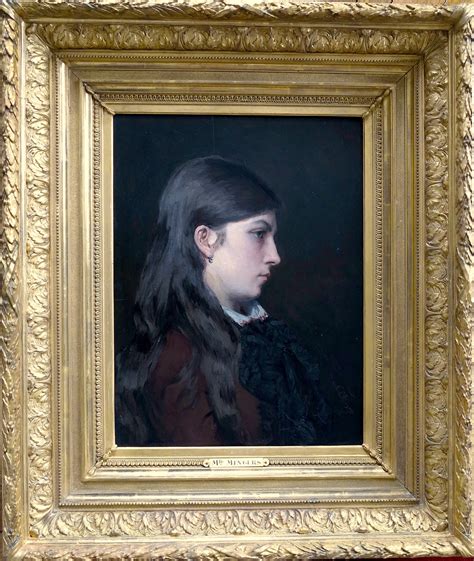 Charlotte Mingers C1880 In Brussels Portrait Of Young Woman In