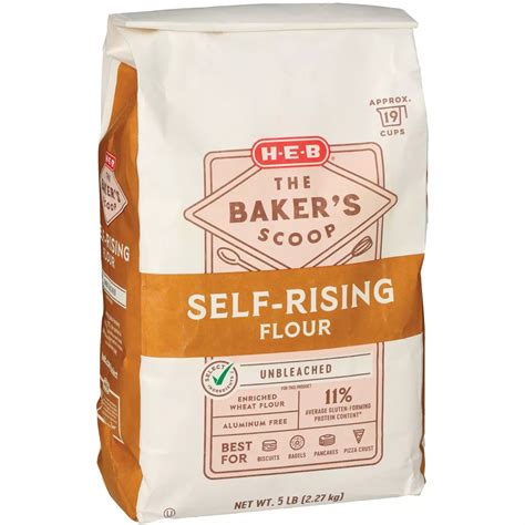 H E B The Bakers Scoop Unbleached Self Rising Flour Shop Flour At H E B