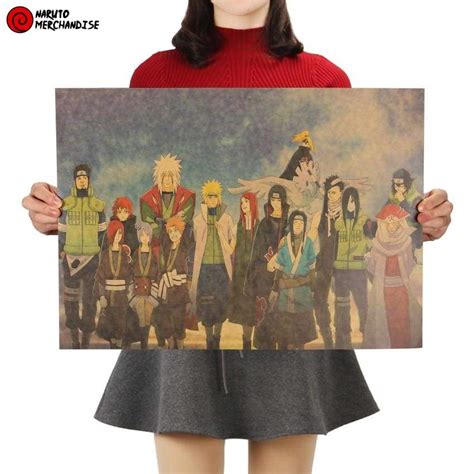 Naruto Dead Characters Poster Naruto Merchandise