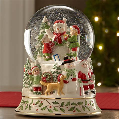 Musical Snowglobe Centerpiece By Lenox Snow Globes Christmas Snow