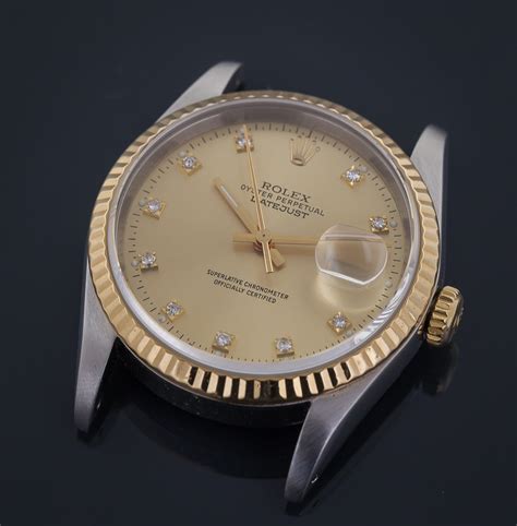 Rolex Datejust Ref 16233 Mens Stainless Steel And 18k Yellow Gold