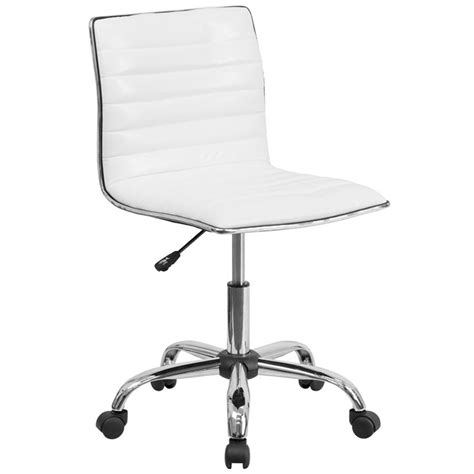 Shop wayfair for all the best white desk chairs. Flash Furniture DS-512B-WH-GG Mid-Back Designer Ribbed ...