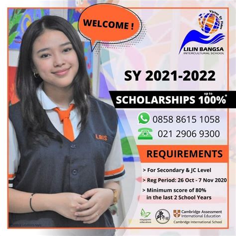 Sy 2021 2022 Scholarships Lilin Bangsa Intercultural School