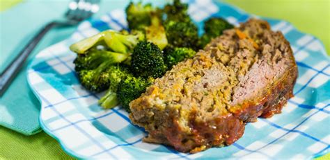 Add the onion, garlic, thyme, 1/2. Classic American Meatloaf | Recipe in 2020 | Food network ...