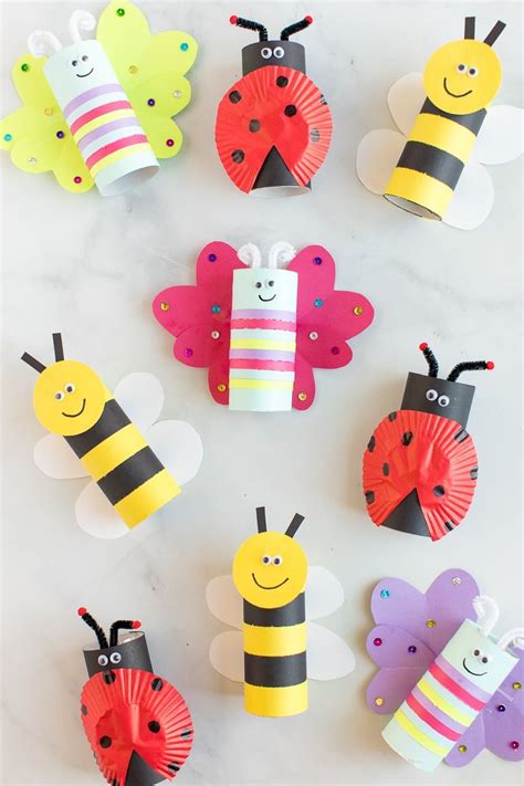 Spring Toilet Paper Roll Crafts For Kids