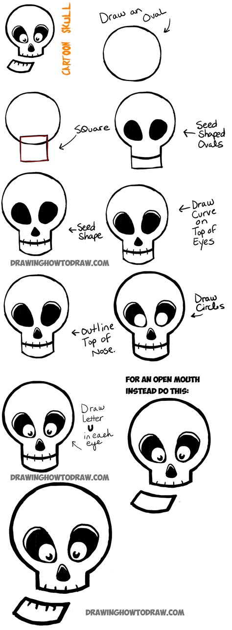 The Best Skull Outline Easy Kemprot Blog