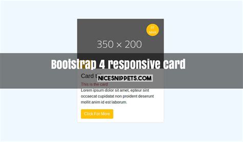 bootstrap  responsive card design