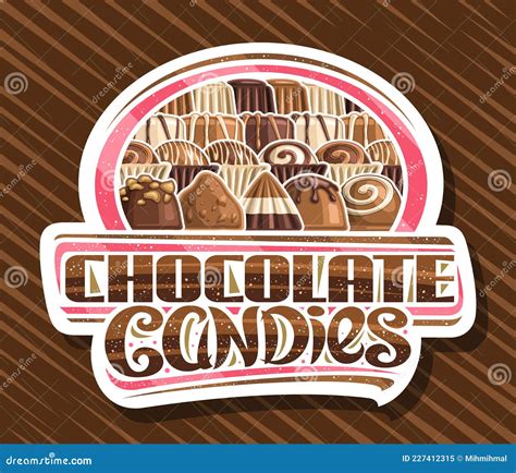 Vector Logo For Chocolate Candies Stock Vector Illustration Of