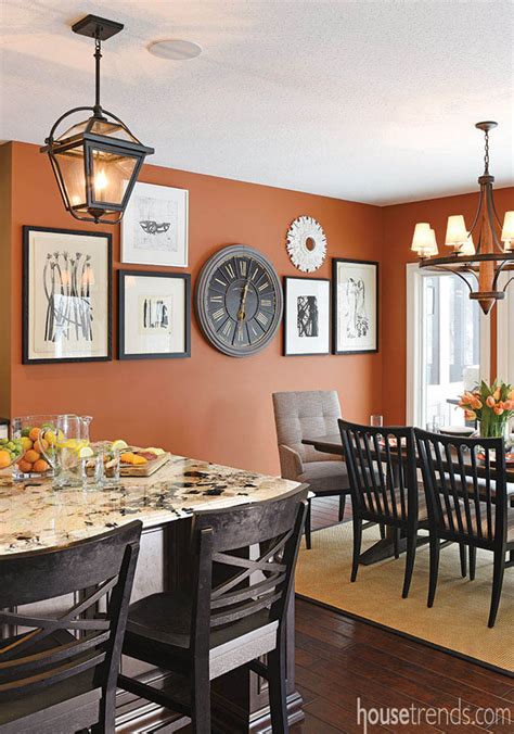 Morning Room Gets Captivating Wall Color 43649 Dining Room Wall