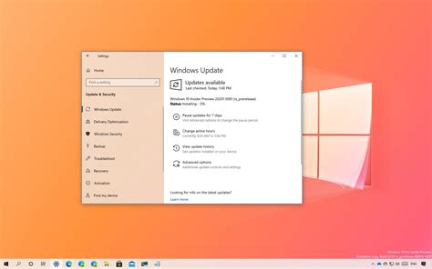 Windows 10 Build 20201 Releases In The Dev Channel Pureinfotech