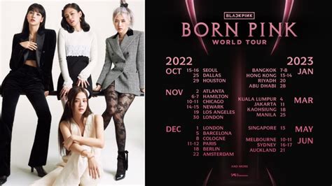 blackpink announce their schedule for ‘born pink world tour view pic 🎥 latestly
