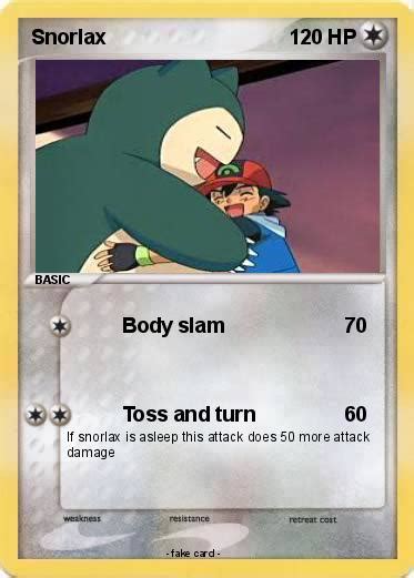 Pokémon Snorlax Body slam My Pokemon Card