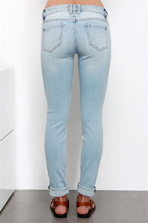 Light Wash Jeans Skinny Jeans Mid Rise Jeans 4800