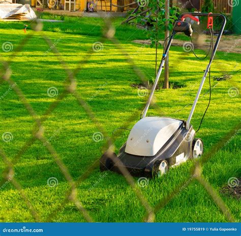 Lawn Mower Stock Image Image Of Machinery Landscaping 19755819