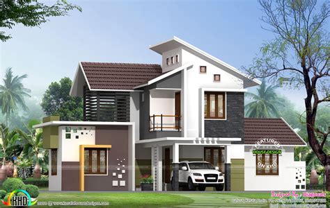 Simple Model Modern Home Kerala Home Design And Floor Plans 9k
