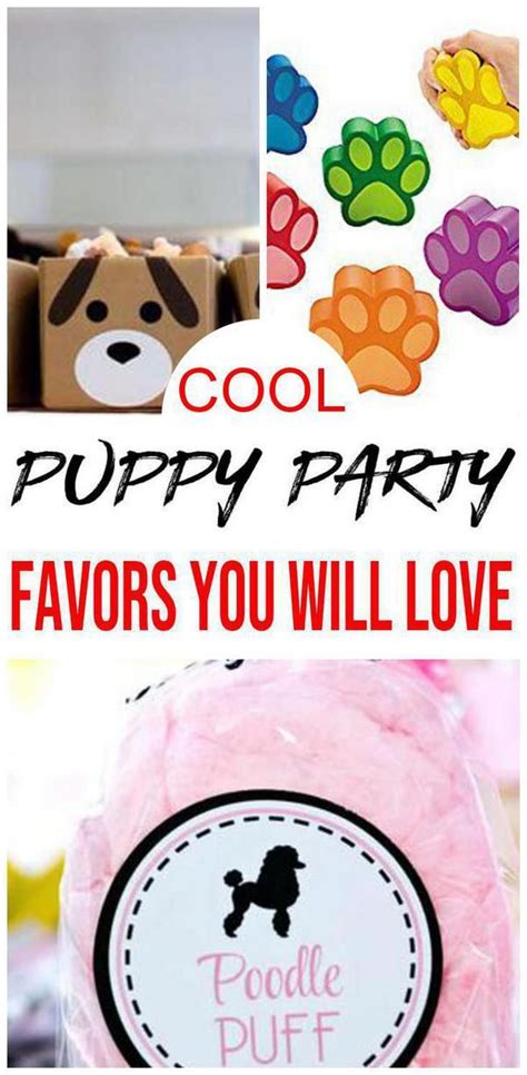 puppy party favor ideas puppy party favors dog themed birthday party puppy party