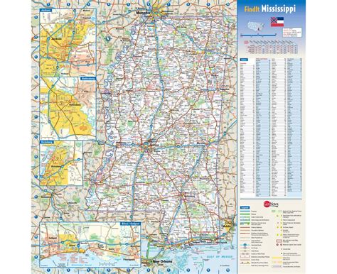 Large Detailed Roads And Highways Map Of Mississippi