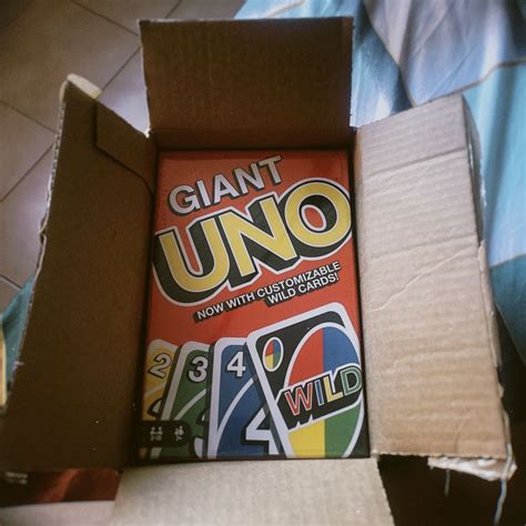 Giant Uno Cards Hobbies And Toys Toys And Games On Carousell