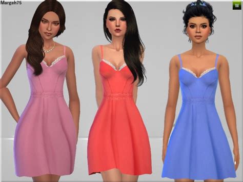 Pretty Little Dress By Margie At Sims Addictions Sims 4 Updates