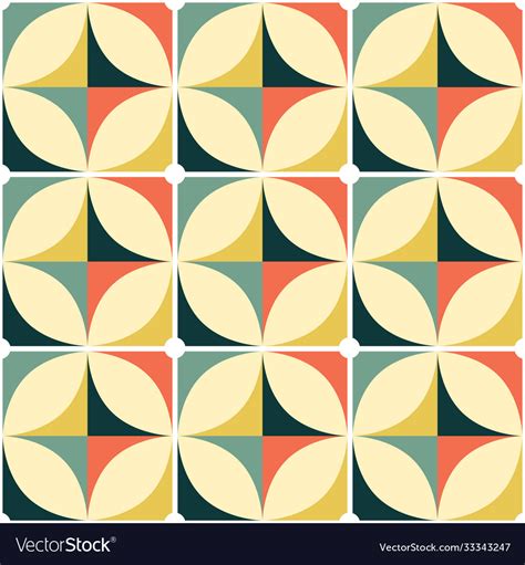 60s And 70s Retro Seamless Pattern Royalty Free Vector Image