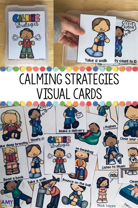 Calming Strategies Visual Cards | Calming strategies, Calm ...