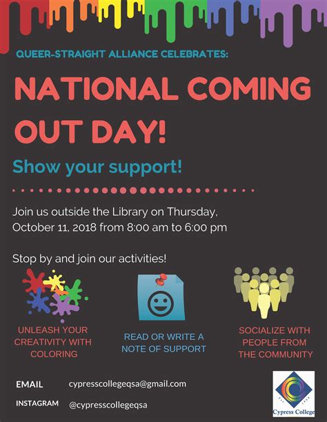 National Coming Out Day Cypress College