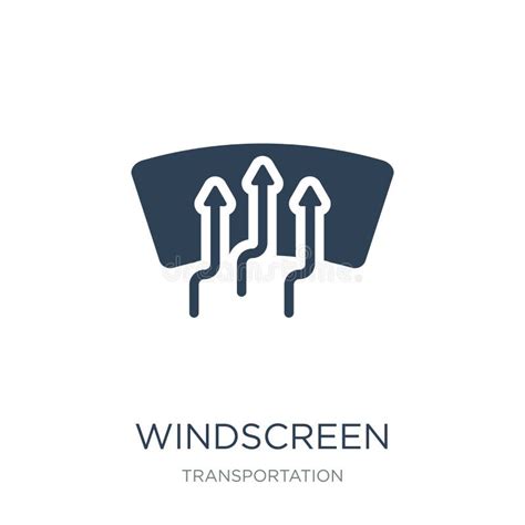 Windscreen Icon In Trendy Design Style Windscreen Icon Isolated On