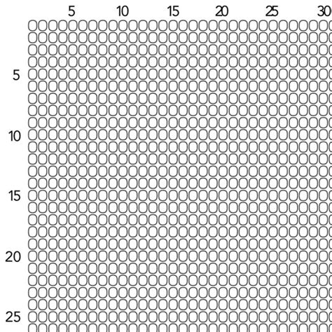 Free Printable Beading Graph Paper Template In Pdf